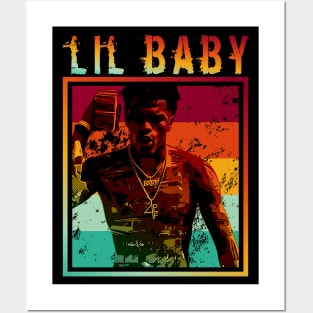 Lil baby || Retro poster || Rapper Posters and Art